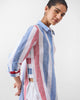 Many Moons Kurta - Blue & Red Stripes