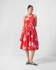 Kaito Dress - Red & White Print