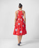 Kaito Dress - Red & White Print