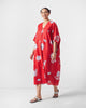 Araya Kaftan - Red & White Print