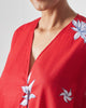 Araya Kaftan - Red & White Print