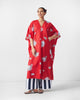Araya Kaftan - Red & White Print