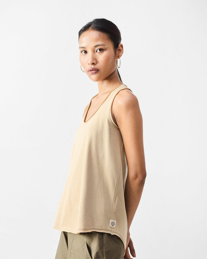 Ukiyo Racerback Top - Khaki