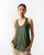 Ukiyo Racerback Top - Olive