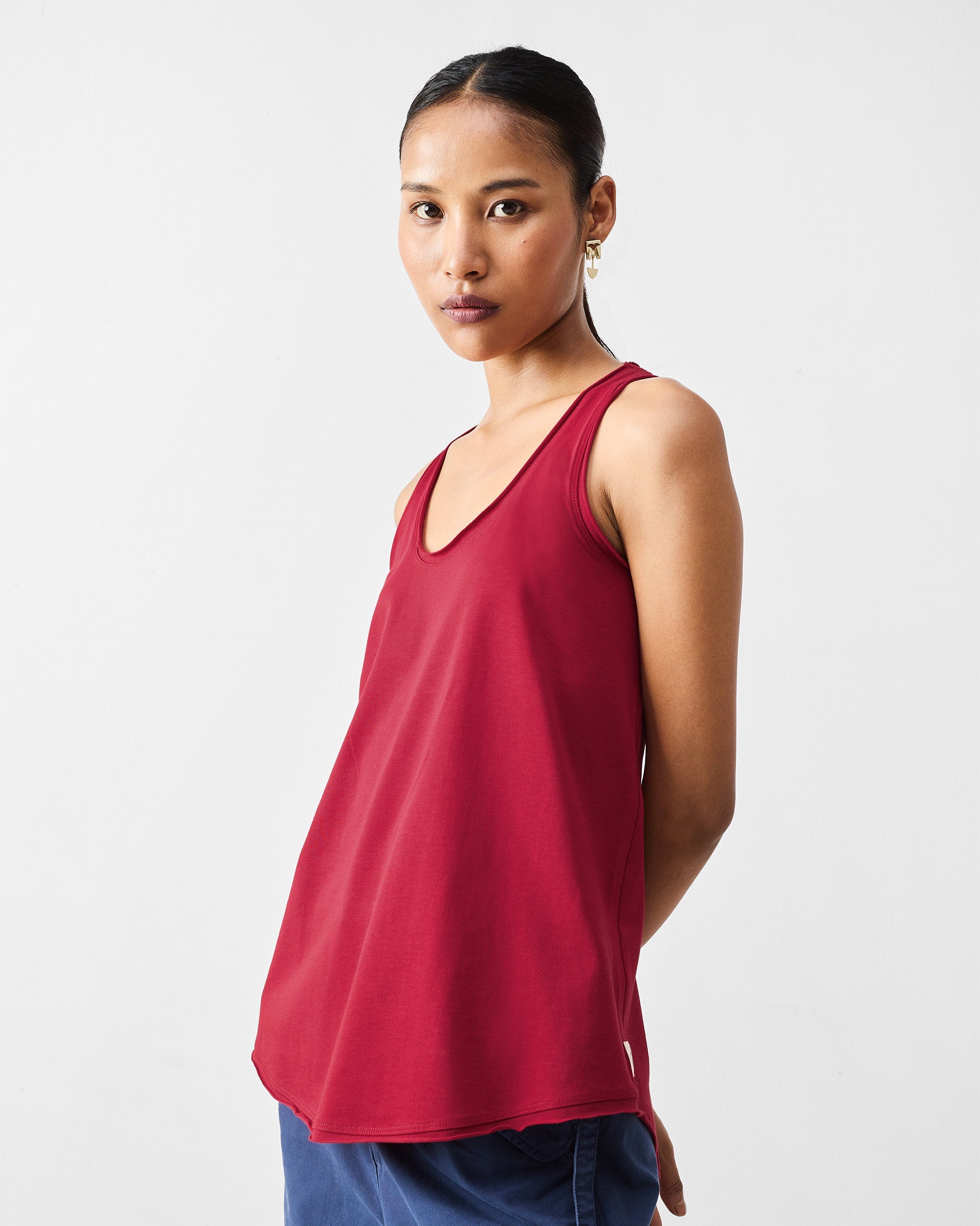 Ukiyo Racerback Top - Red