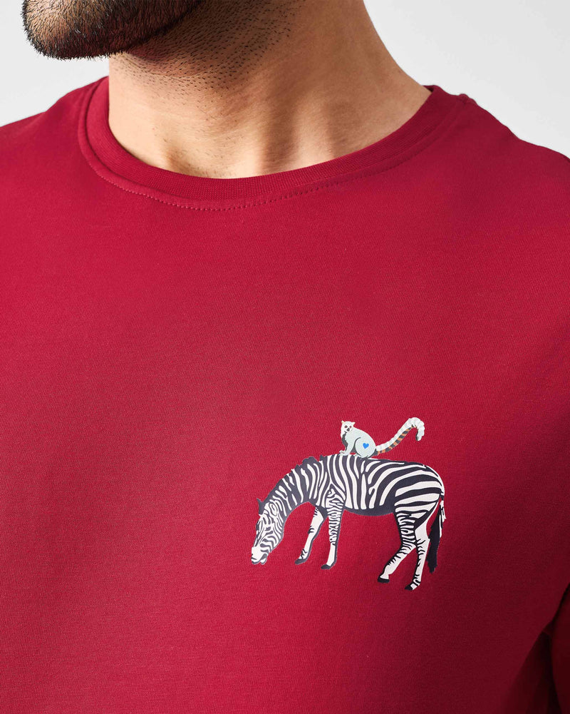 Zebra T-Shirt - Red