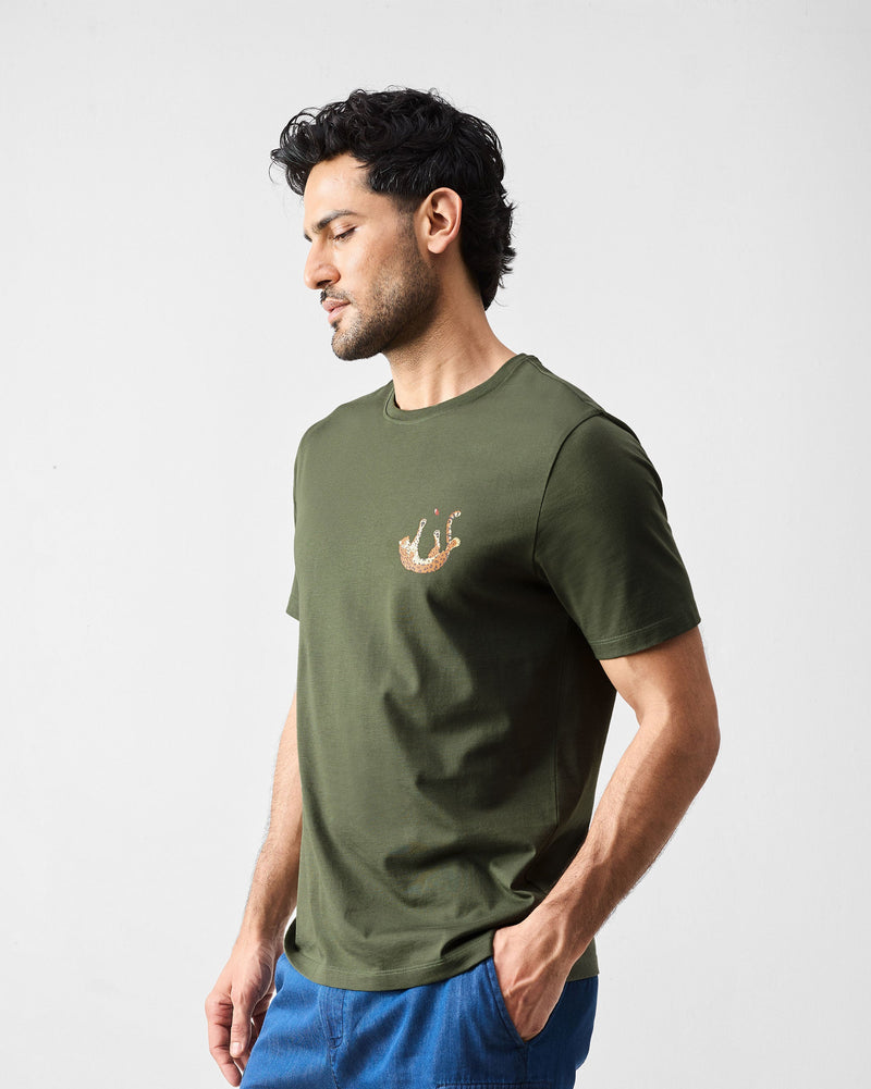 Cheetah T-Shirt - Olive
