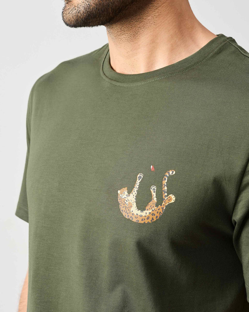 Cheetah T-Shirt - Olive