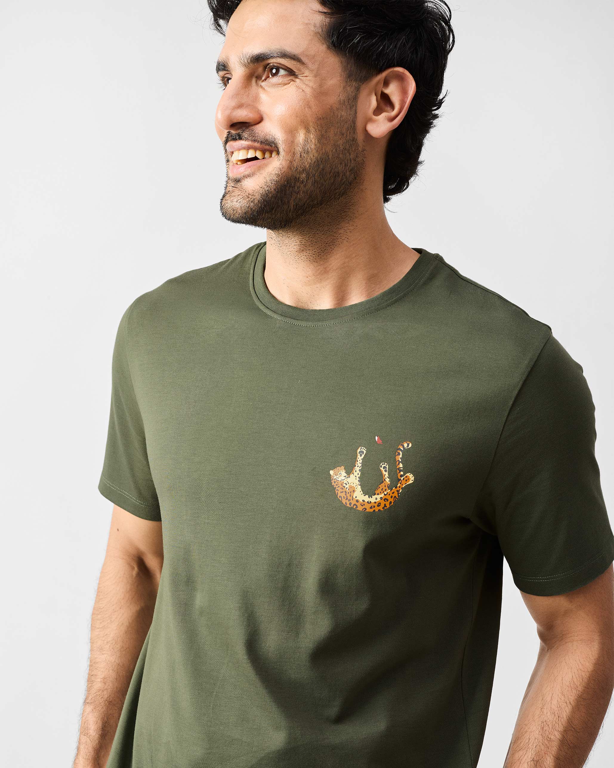 Cheetah T-Shirt - Olive
