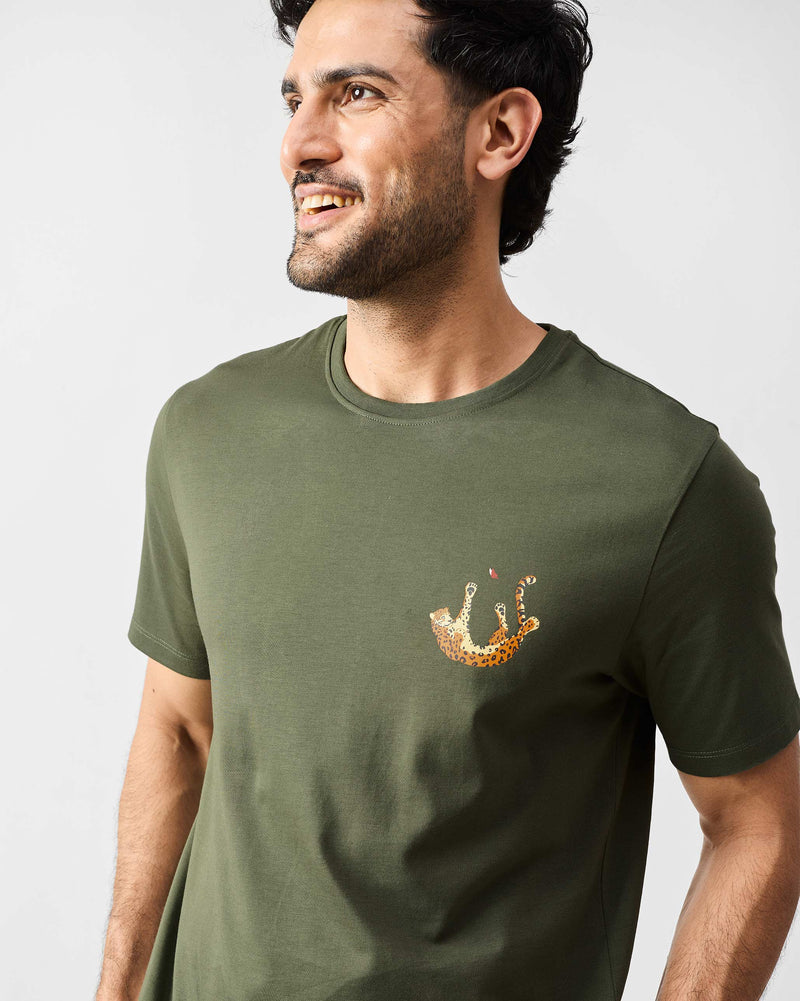 Cheetah T-Shirt - Olive