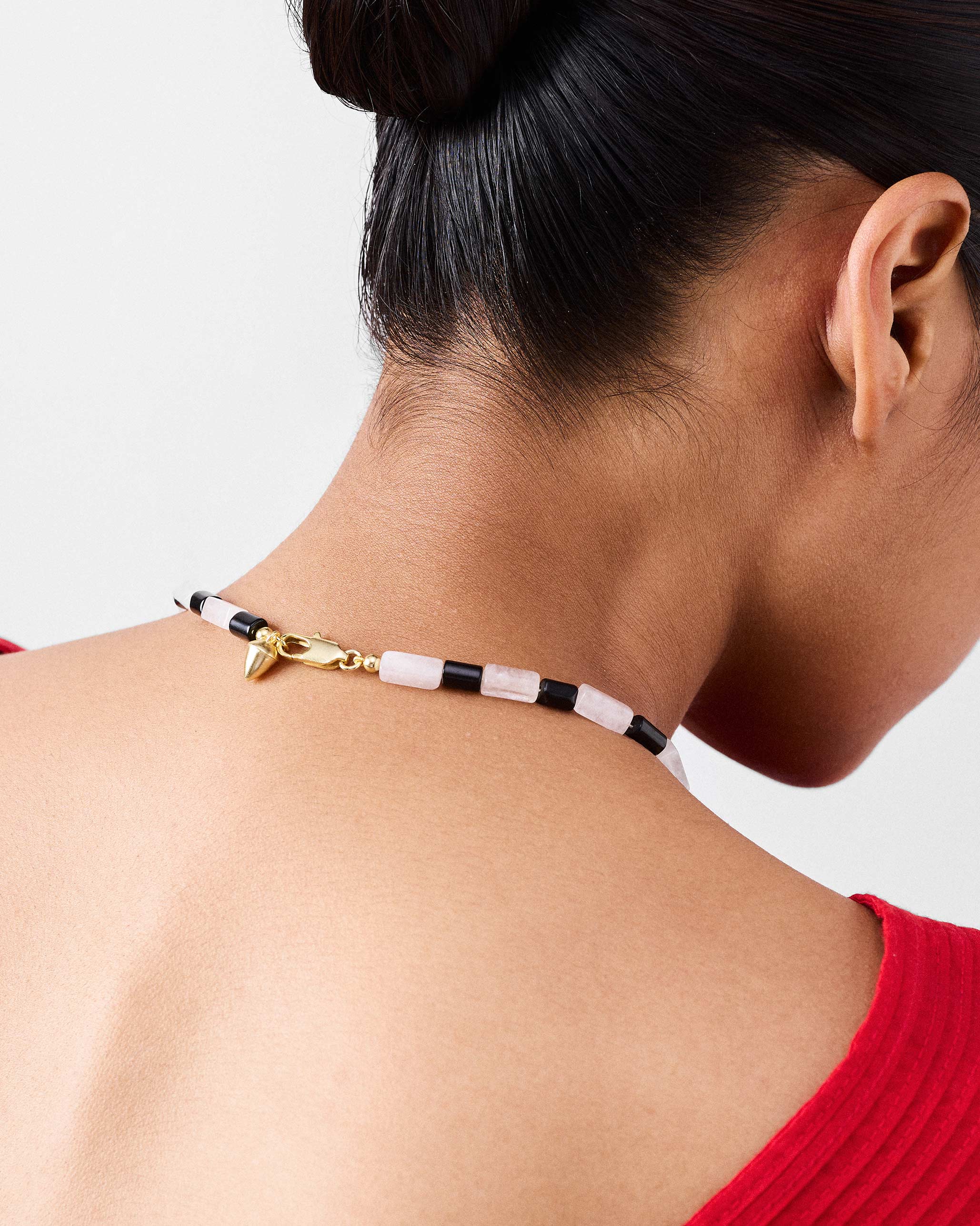 Lemur Necklace - White & Black