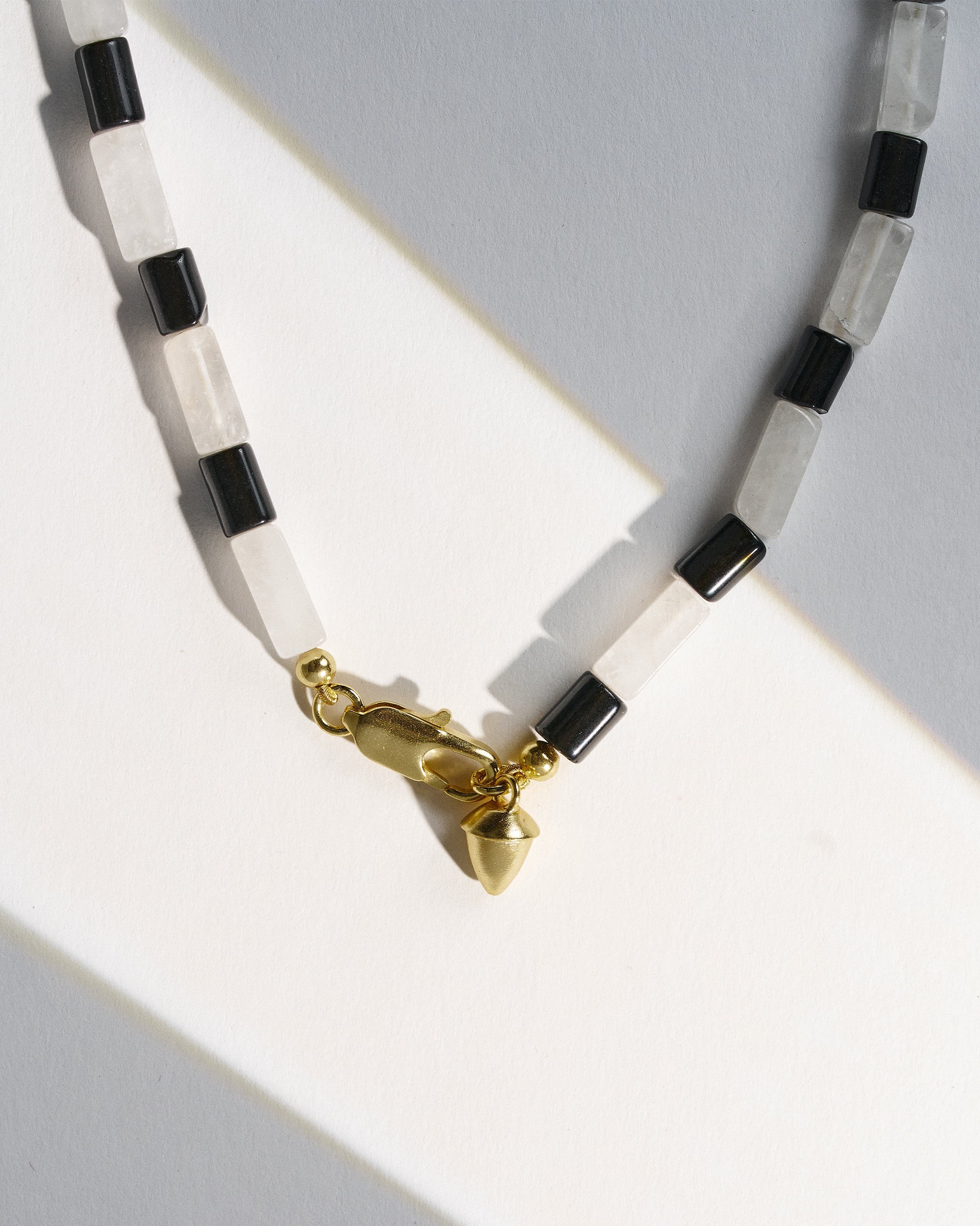 Lemur Necklace - White & Black