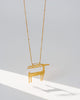 Windy Ram Necklace - Gold