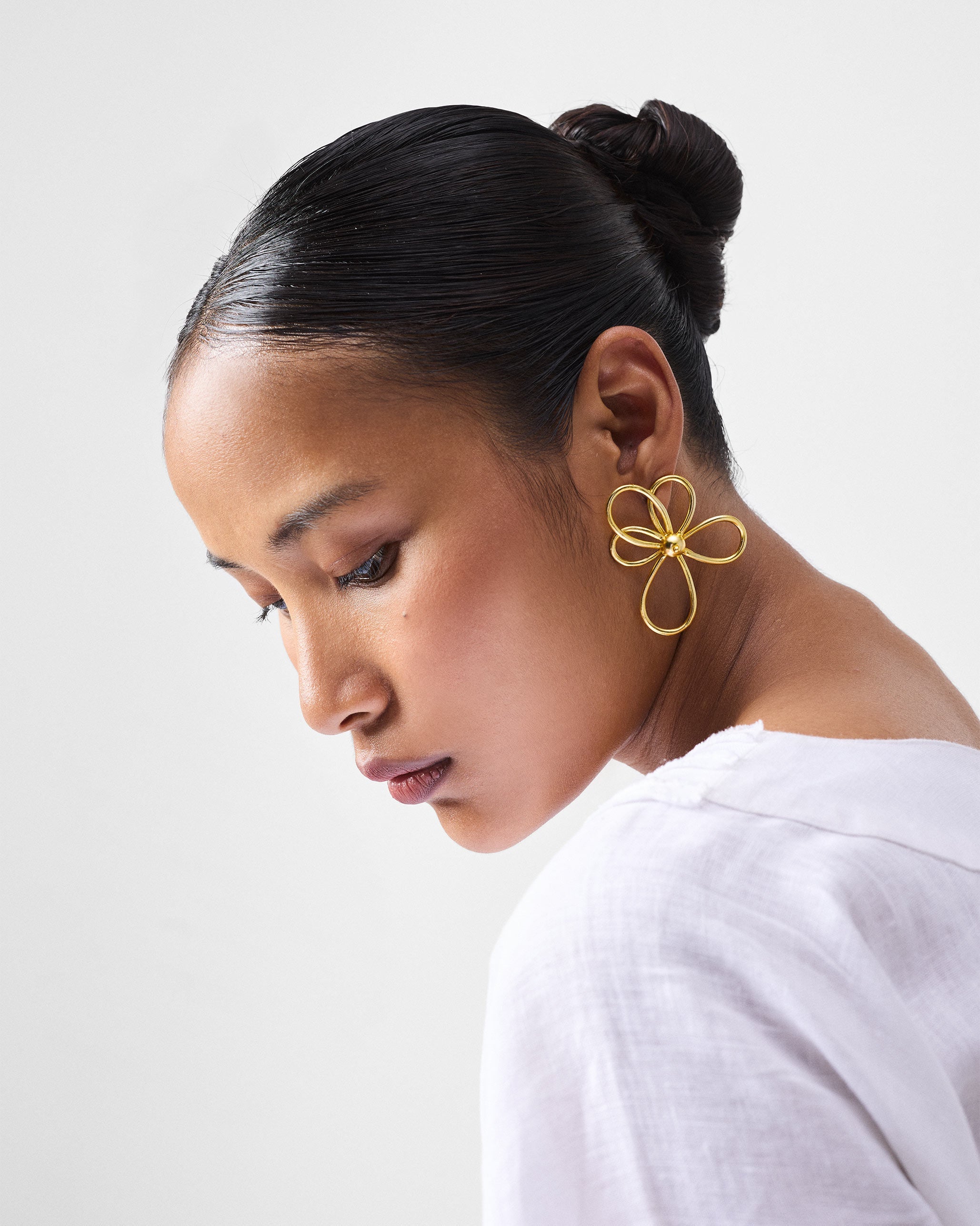 Blossom Earrings Small - Gold