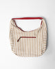 Wayfarer Bag - Beige & White Stripes