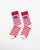 Stripey Socks - Red & Oatmeal Stripes