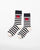 Stripey Socks - Black & Oatmeal Stripes