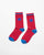 Starstruck Socks - Red & Cobalt Blue