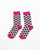 Checkers Socks - Black & Oatmeal