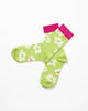 Cherry Blossom Socks - Lime & Oatmeal