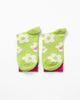 Cherry Blossom Socks - Lime & Oatmeal