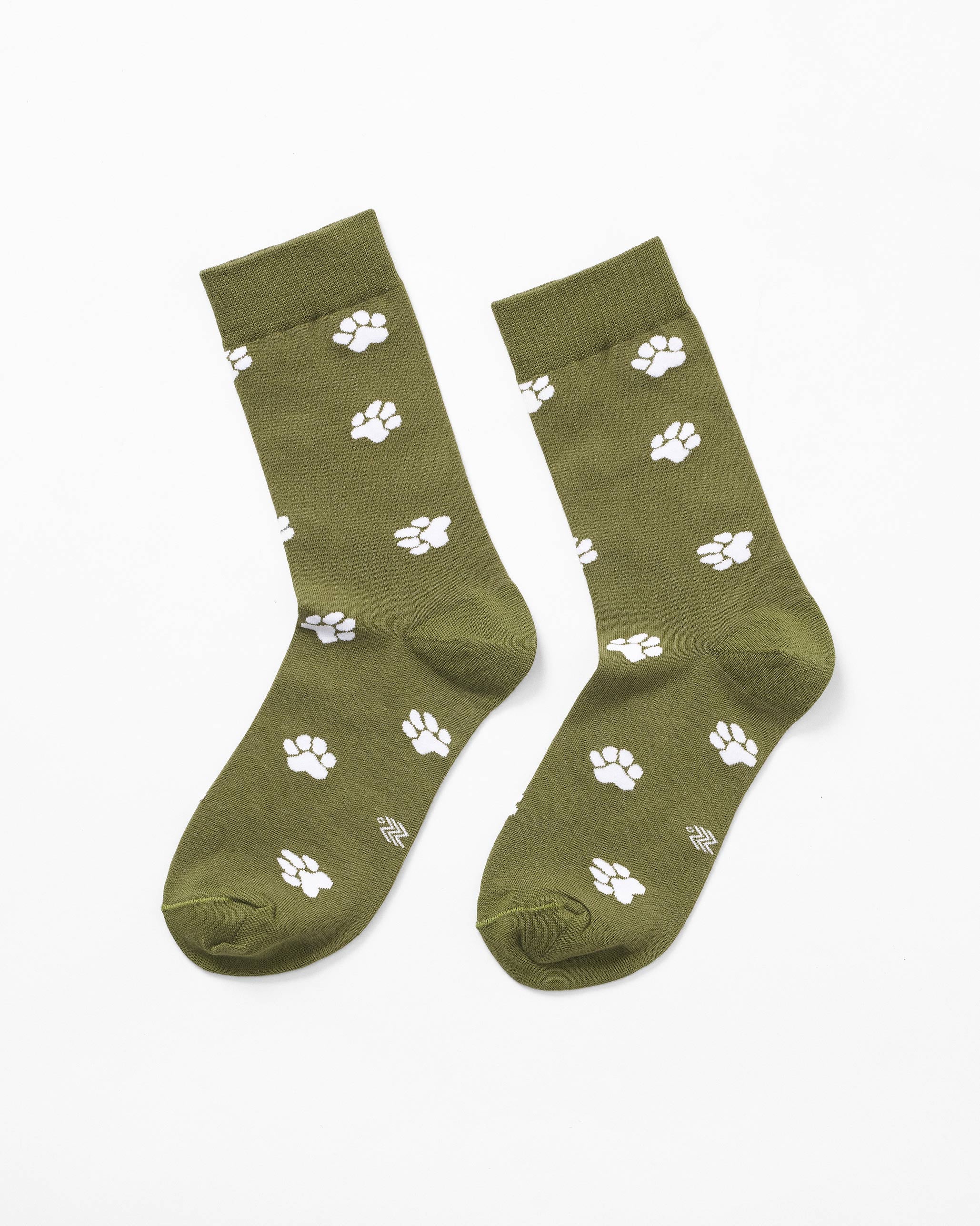 Nicobark Socks - Olive & Oatmeal