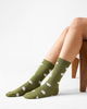 Nicobark Socks - Olive & Oatmeal