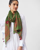 Journey Scarf - Olive & Red