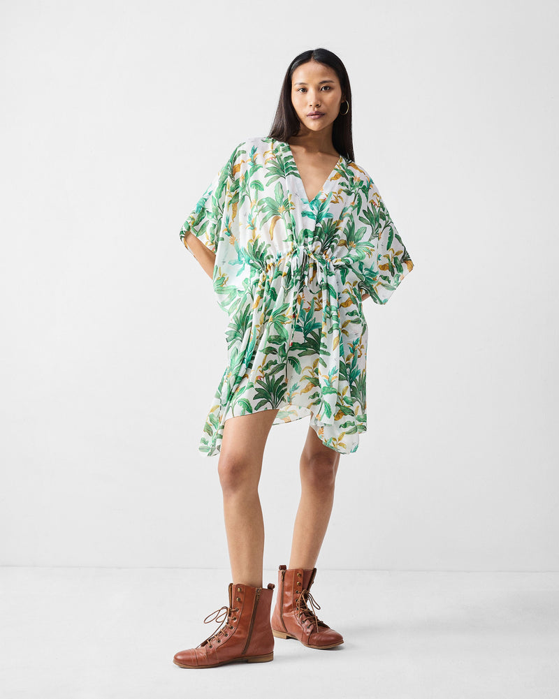 Munnar Kaftan - Green Printed
