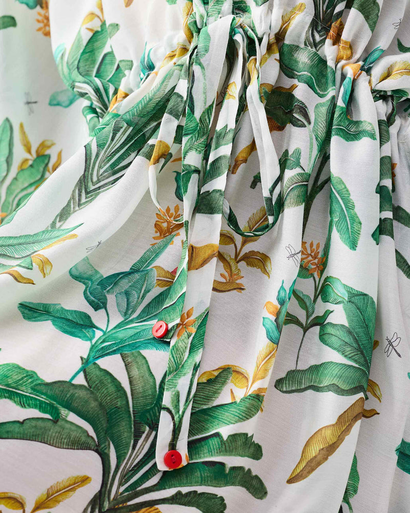 Munnar Kaftan - Green Printed