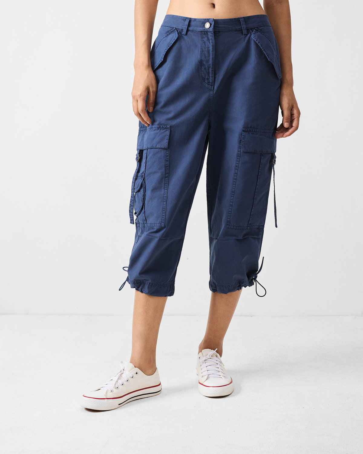 Vellore Capris - Navy