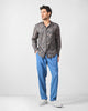 Nawab Shirt - Charcoal Printed