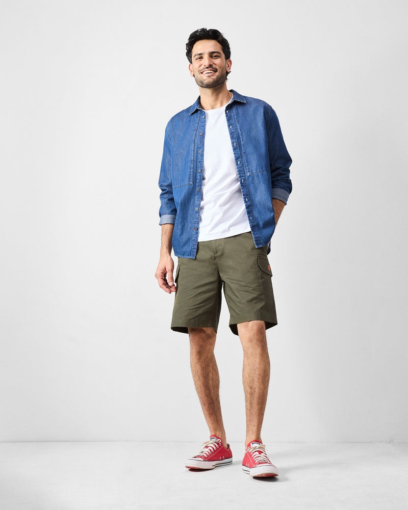 Utility Shorts - Olive