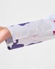 Calicut Top - White & Purple Printed