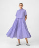 Kuro Dress - Purple & White Checks