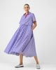 Kuro Dress - Purple & White Checks