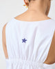 Short Racerback Dress - White & Fuchsia