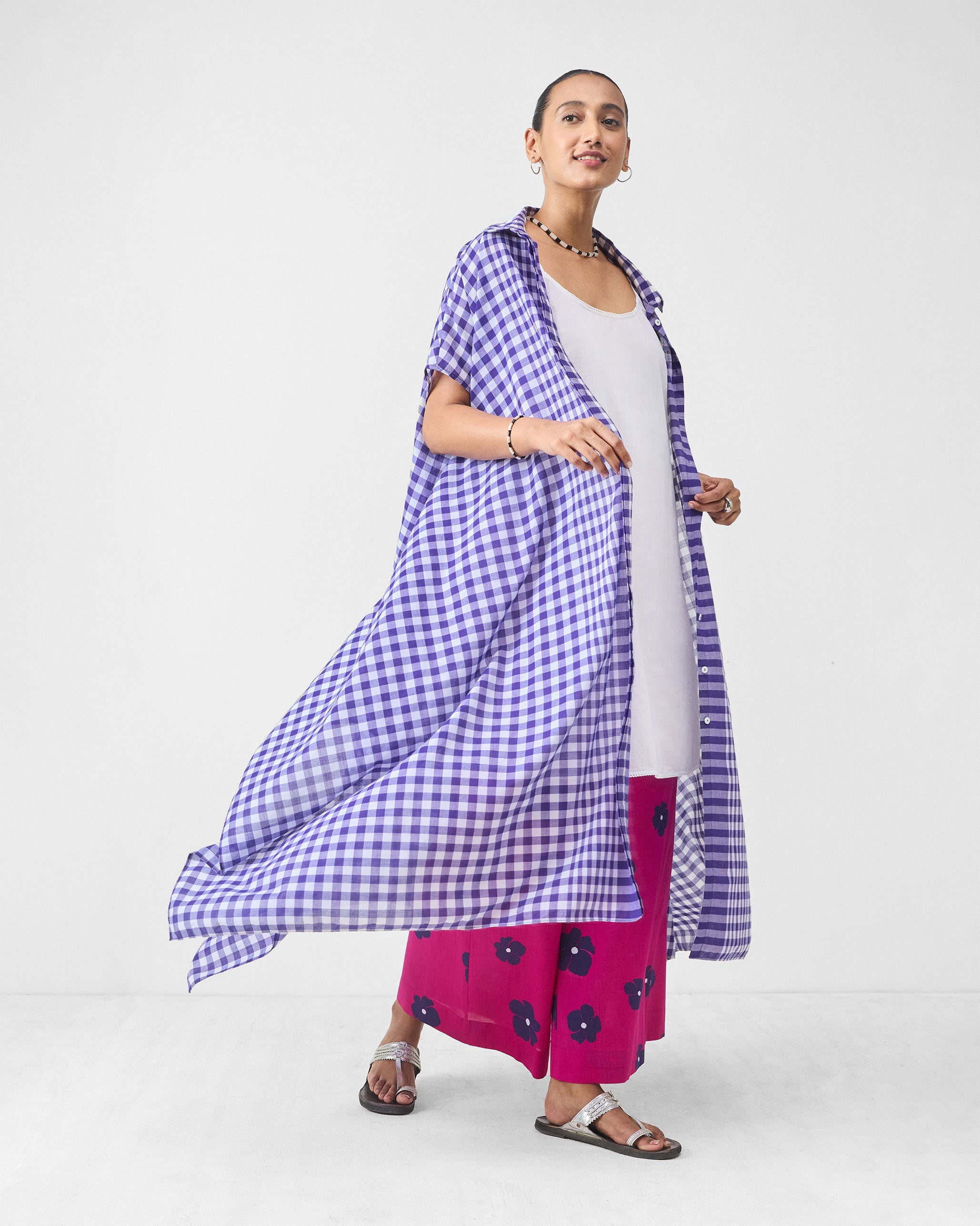 Basic Pyjama - Fuchsia & Purple Printed