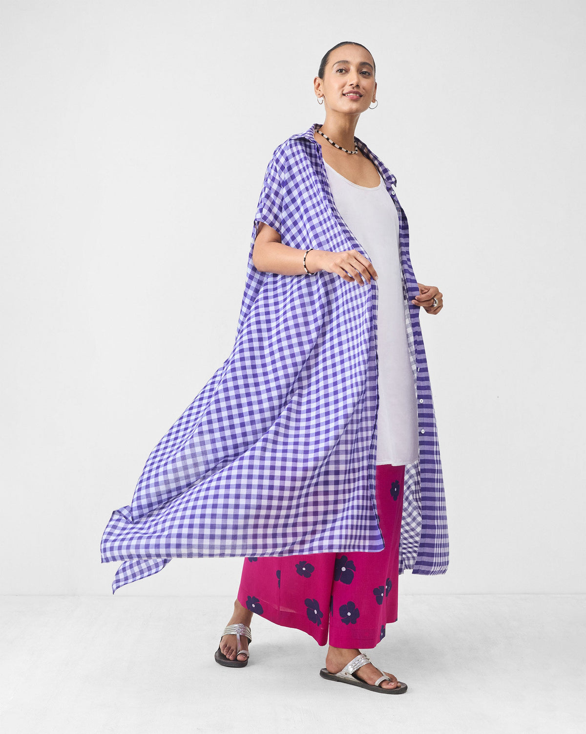 Basic Pyjama - Fuchsia & Purple Printed