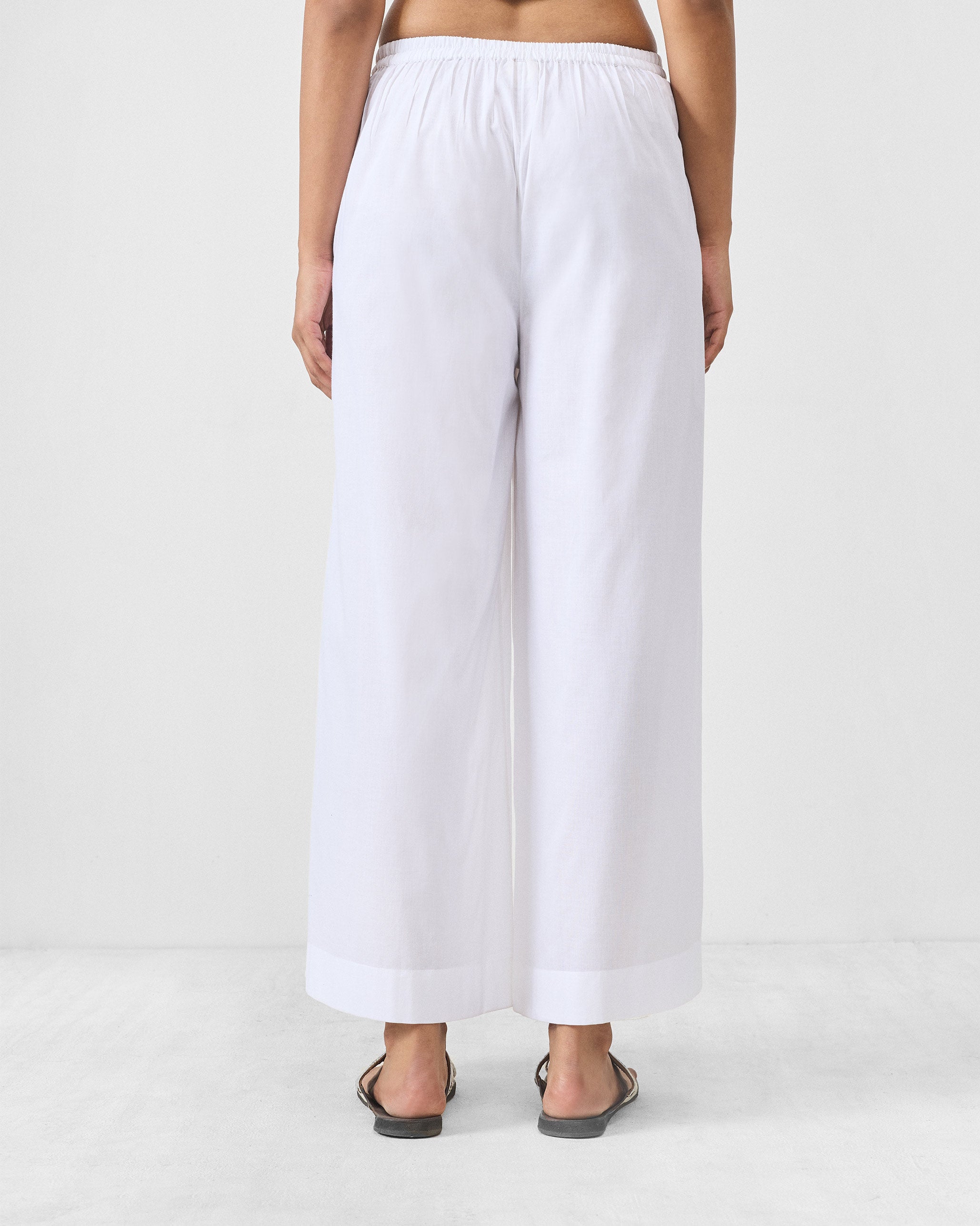 Basic Pyjama - White & Fuchsia