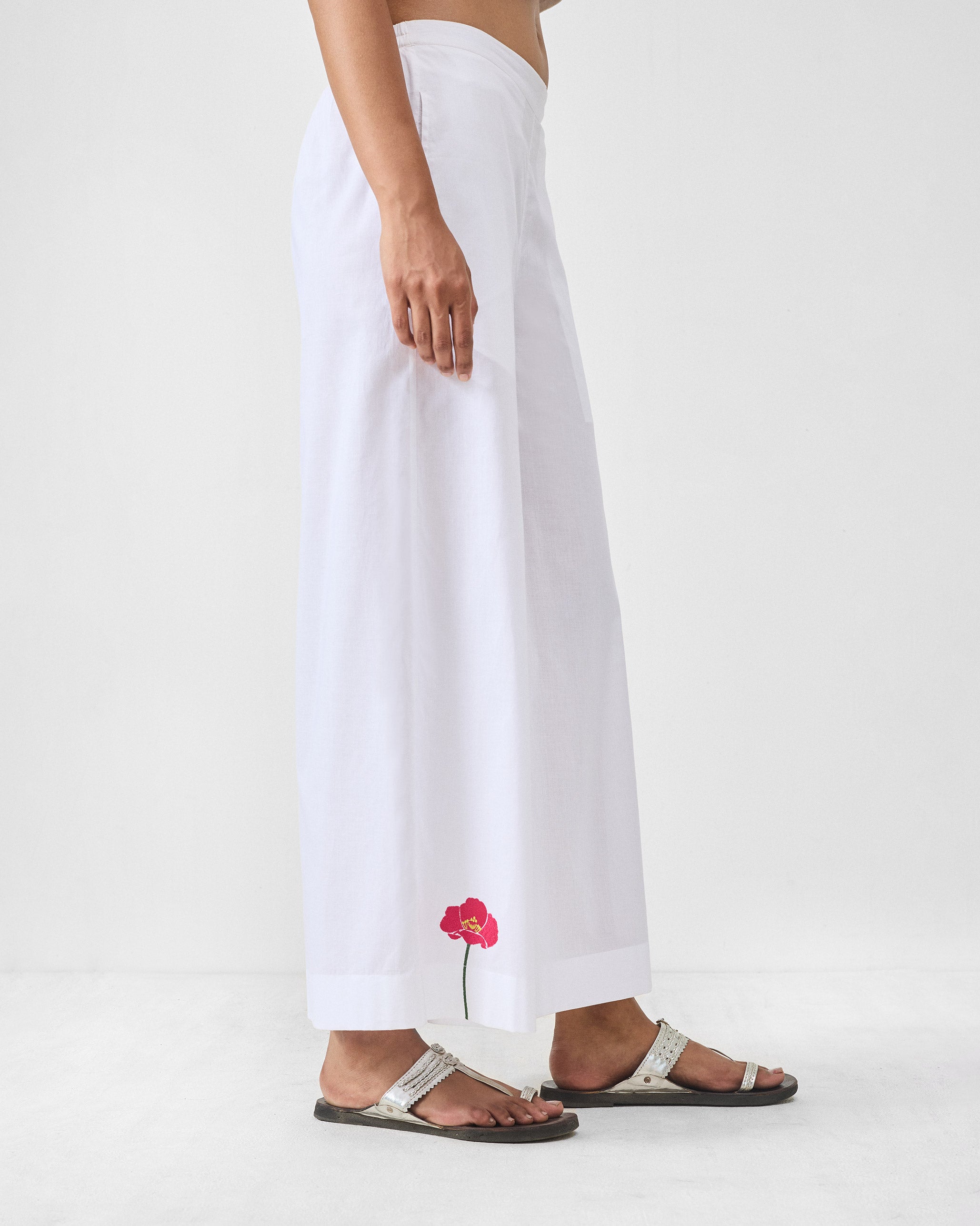 Basic Pyjama - White & Fuchsia