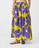 Yoi Hem Pants - Purple & Chartreuse Printed