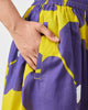 Yoi Hem Pants - Purple & Chartreuse Printed
