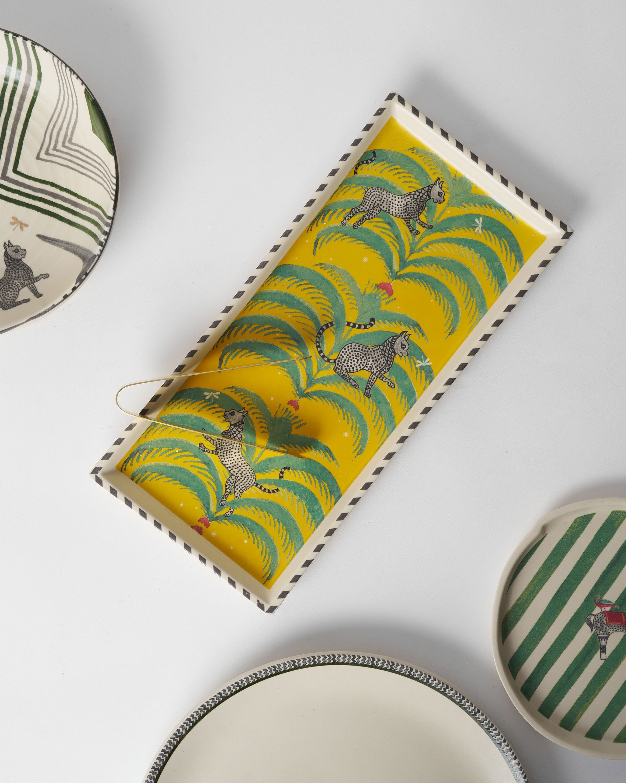 Bagh Cookie Tray with Tong