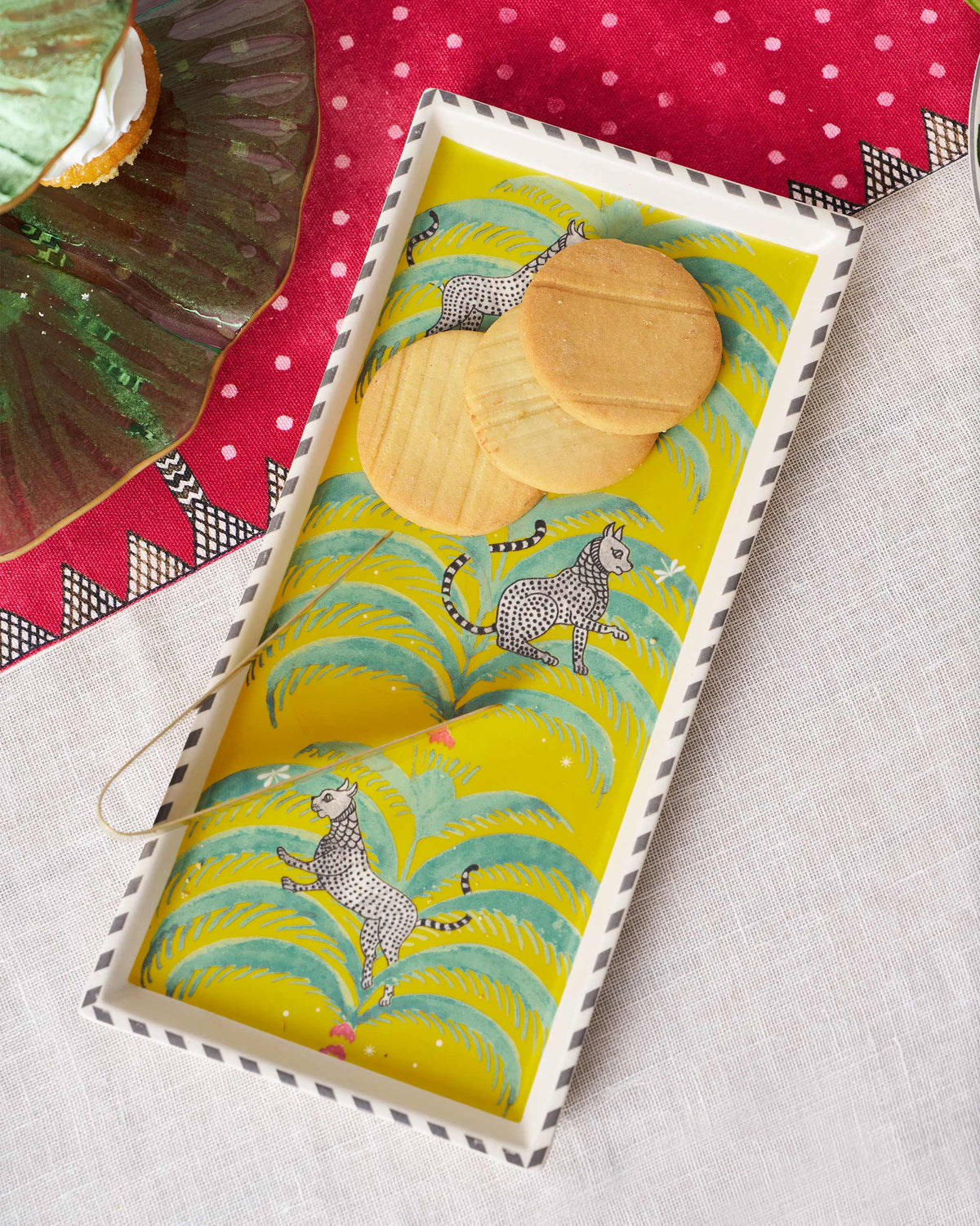 Bagh Cookie Tray with Tong
