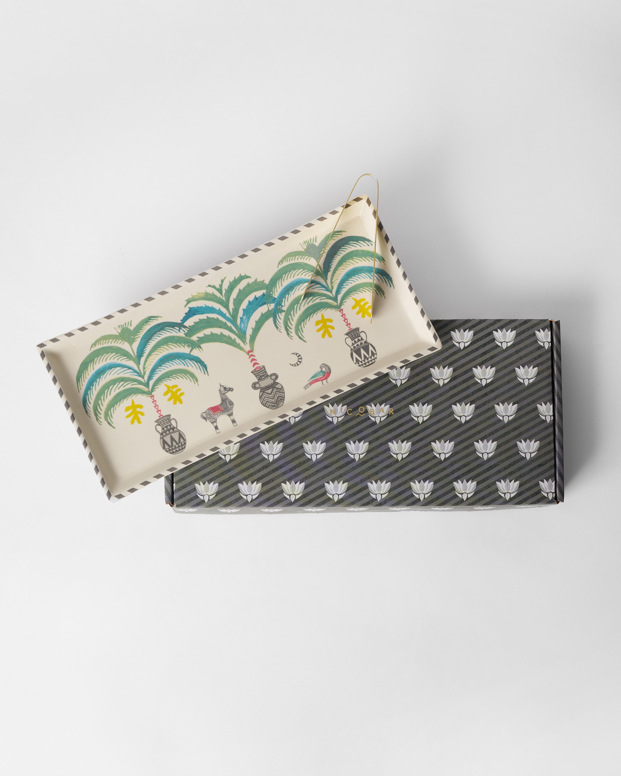 Indus Cookie Tray with Tong