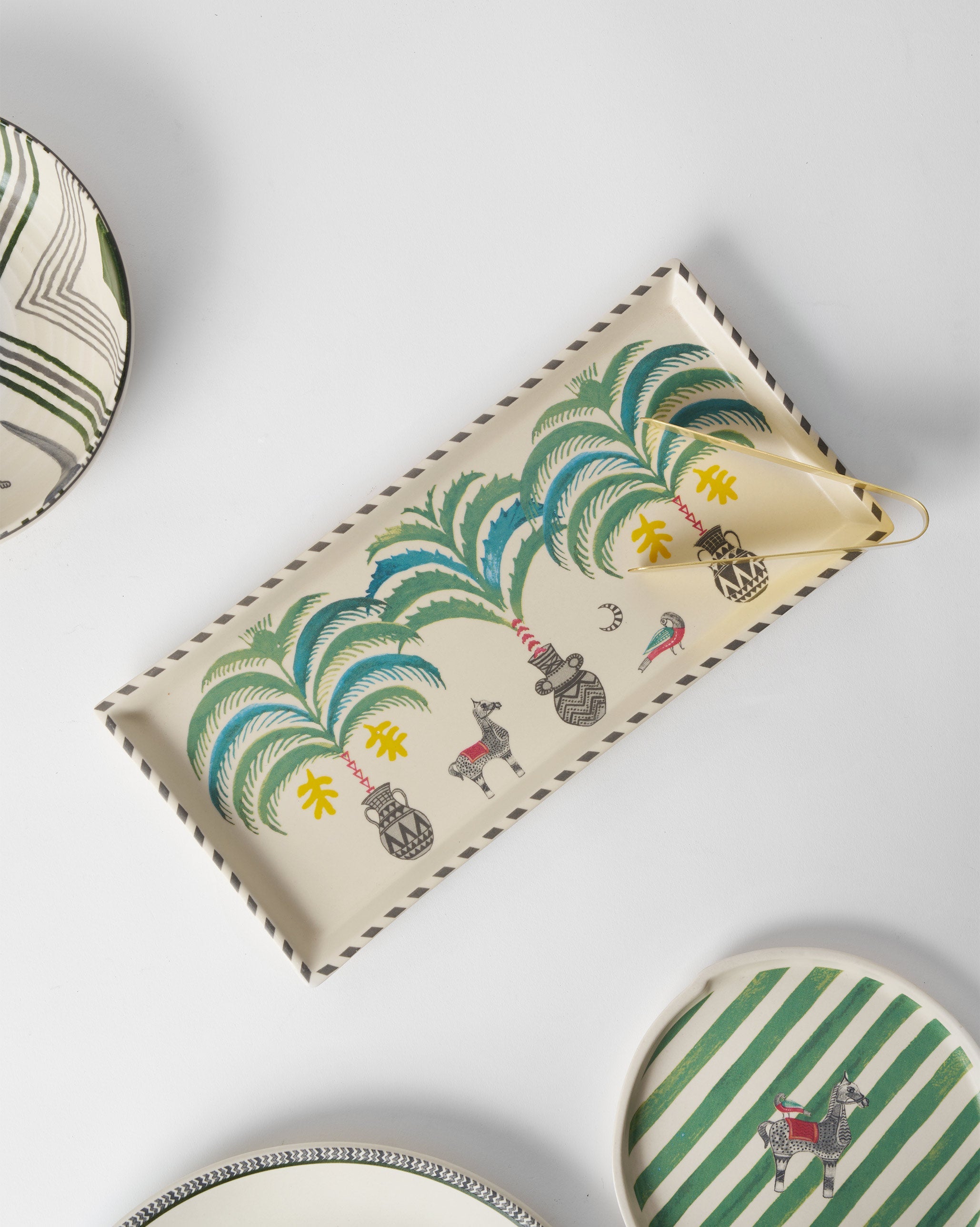 Indus Cookie Tray with Tong