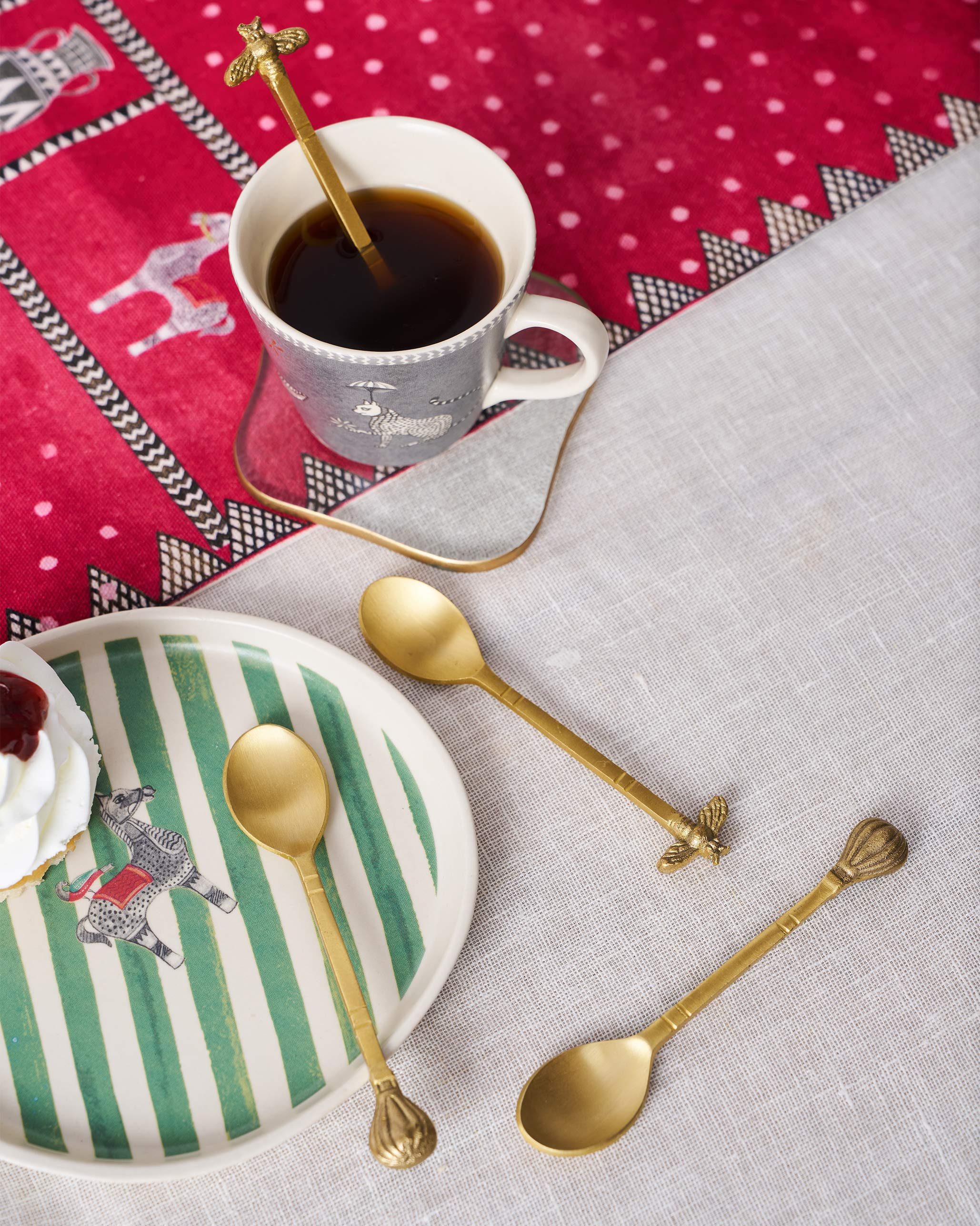 Indus Dessert Spoons - set of 4