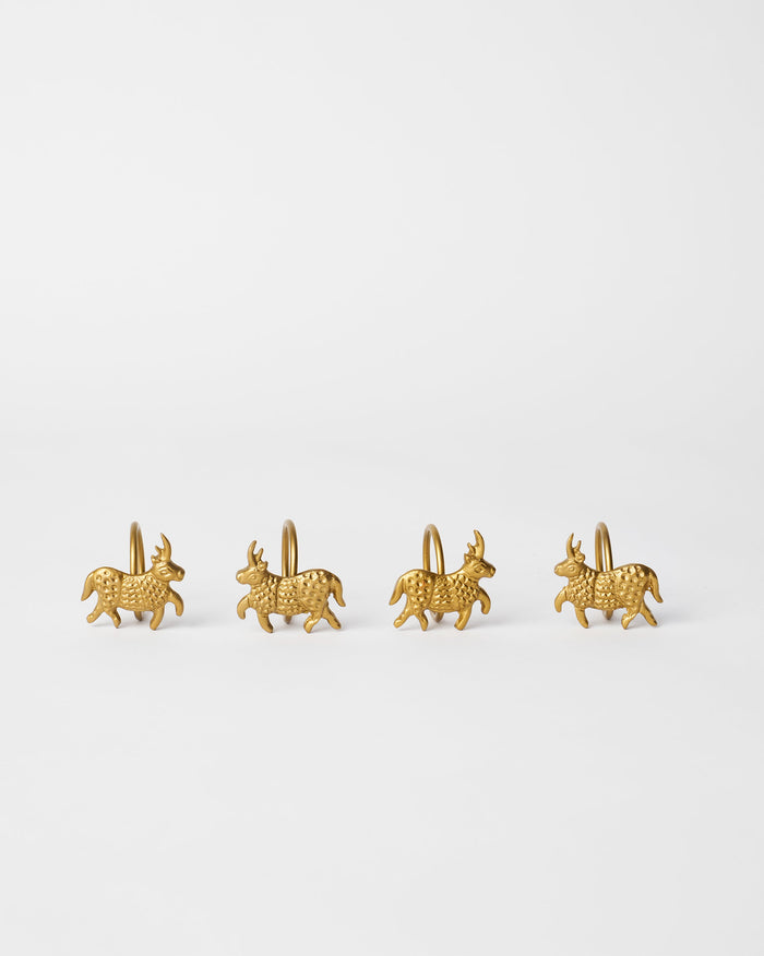 Bull Napkin Ring - Set of 4