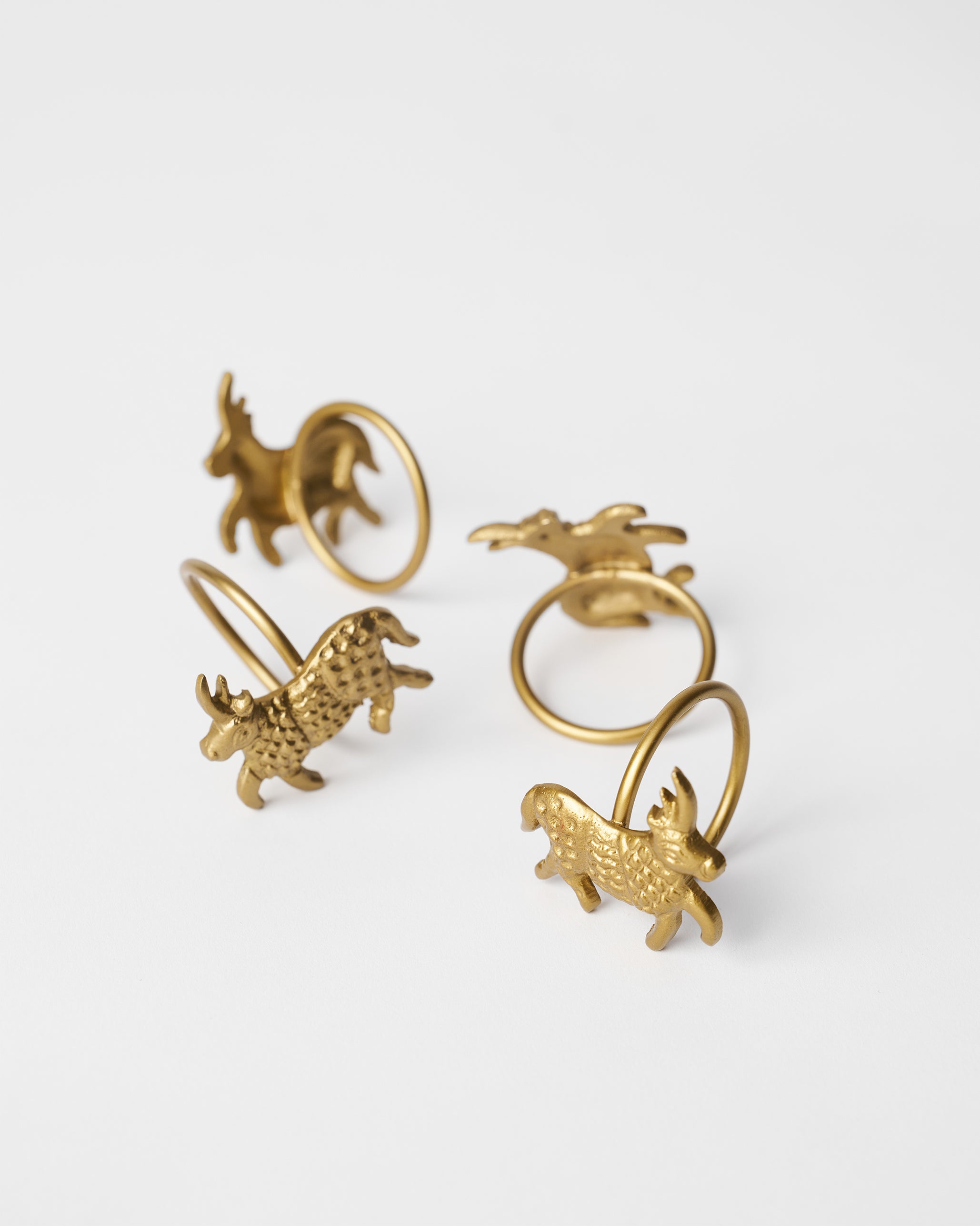 Bull Napkin Ring - Set of 4